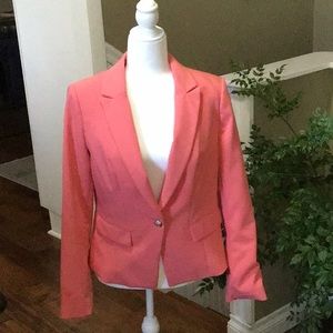 White a house Black Market salmon colored jacket